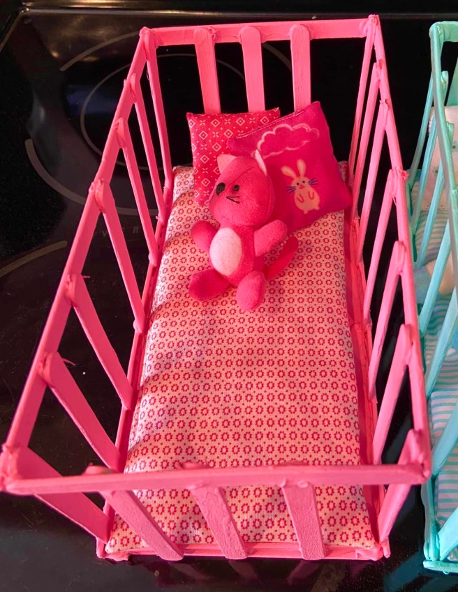 Fake Crib DIY DOLL BABY CRIB | Faking It Mostly