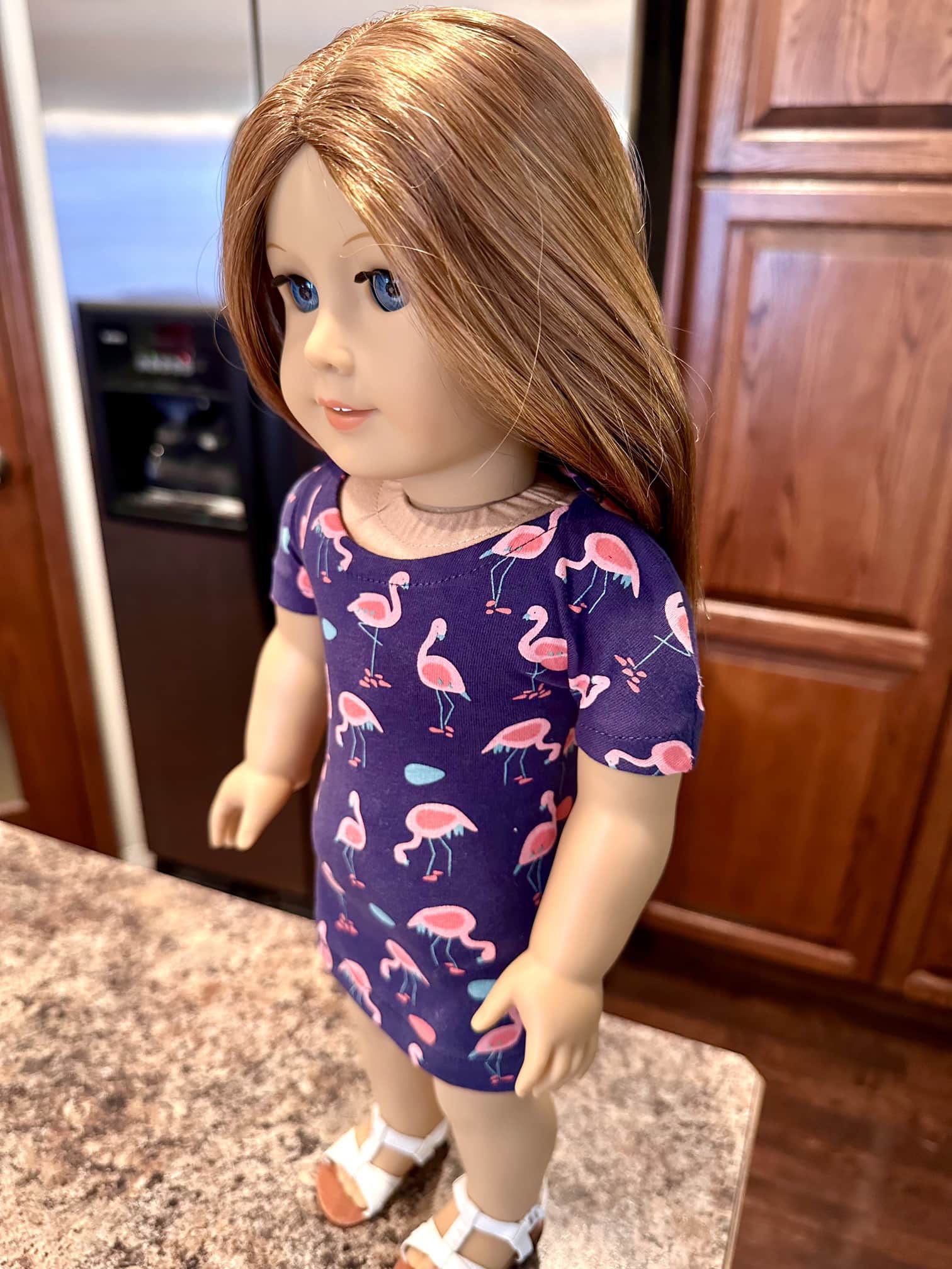 FREE DOLL TSHIRT DRESS PATTERN | Faking It Mostly